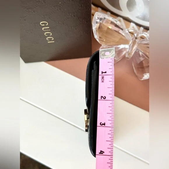 Gucci Black Pebbled Leather Wallet - Picture 13 of 13